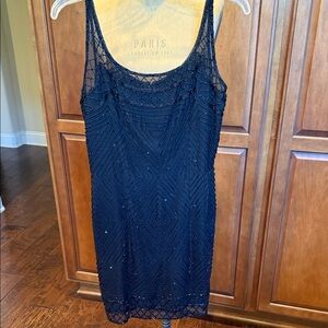 SCALA Elegant Black Beaded Dress